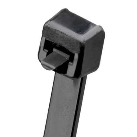 Panduit Cable Tie, 7-1/2 in L, 1.88 in Max Bundle Dia., Black, Nylon 6/6, 50 lb Strength, 1000 PK PRT2S-M0